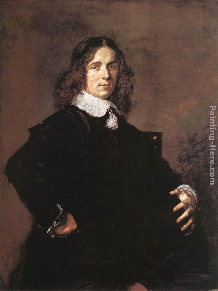 Frans Hals Portrait of a Seated Man Holding a Hat